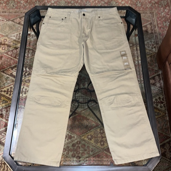 New Eddie Bauer size 38/30 Relaxed Fit Canvas Pants - Picture 2 of 11